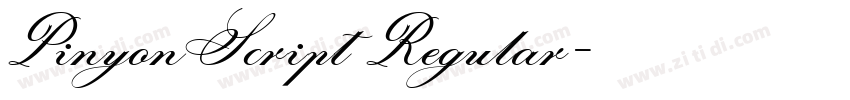 PinyonScript Regular字体转换 PinyonScript Regular字体转换